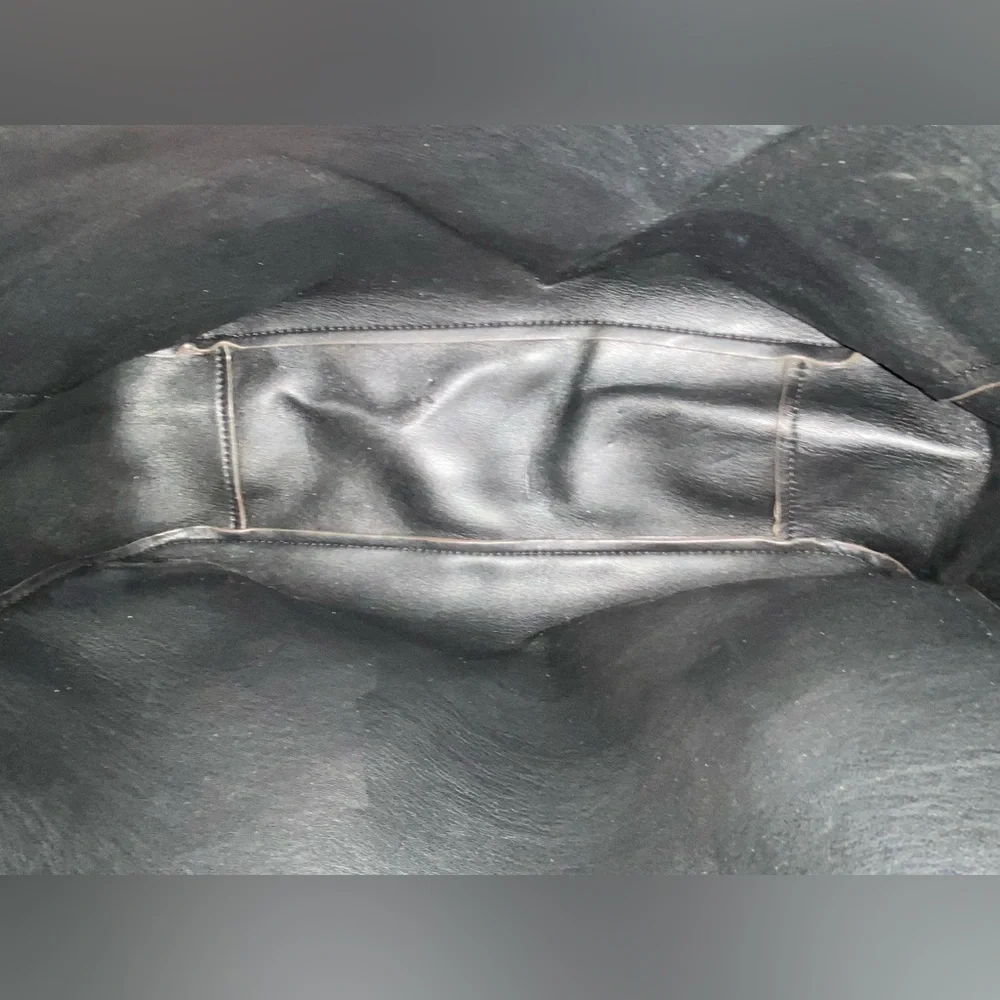 Karl Lagerfeld Black Messenger Bag with Signature Script
